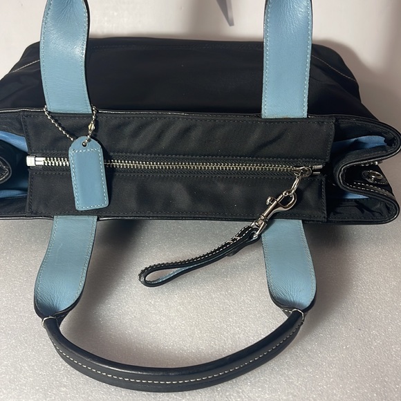 Coach Black Nylon Satchel handbag